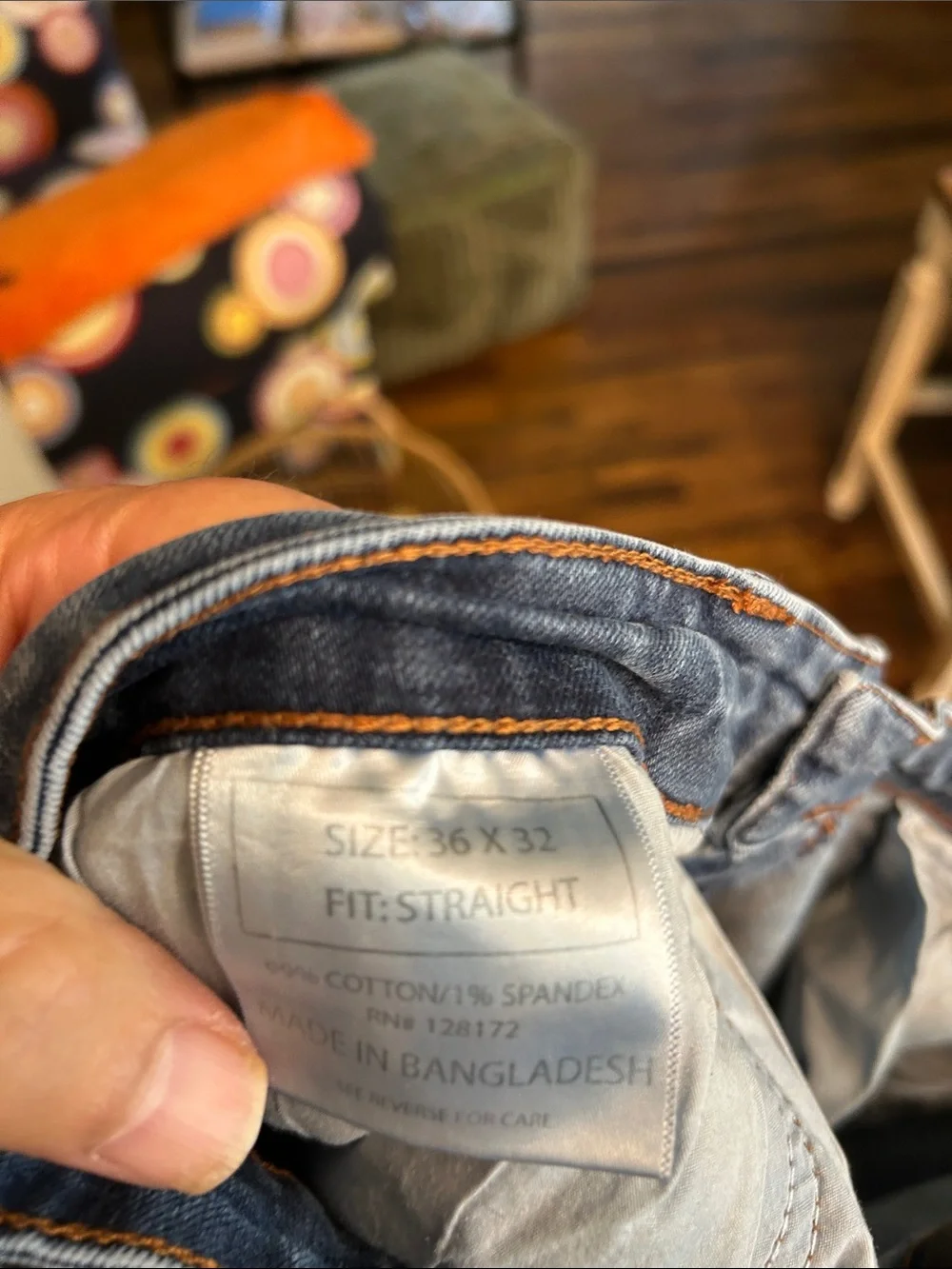 Ring of Fire Men's Skinny Jeans - Faded Blue Wash